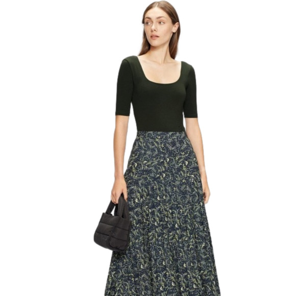 Ted Baker London Tops - NWT Ted Baker London Hayyzel Square Neck Bodysuit 0-2 / XS Dark Green